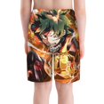 thumbnail image 4 of My Hero Academia Swim Trunk, Beach Board Shorts For Boys Girls, Quick Dry Swimsuit With Mesh Linning, Swimming Trunks For Kids Teens, 4 of 9