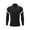 Black, variant on Boys Soccer Track Jacket Stand-up Collar Zipper Splicing Sweatshirt Long Sleeve Athletic Sports Jacket Size 3-10