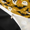 thumbnail image 5 of Homewish Halloween Ghost Witch Hat Duvet Cover Queen, Maple Leaf Black Cat Queen Bedding, Mustard Orange Black, Black Reversible 3pcs, 1 Duvet Cover and 2 Pillowcases, 5 of 7