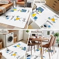 thumbnail image 6 of Area Rugs for Living Room 4x6 Ft, Modern Minimalist Non Slip Area Rugs for Kitchen Bedroom Entryway, Cartoon Laundry Room Washing Machine Washable Carpet Runner Rug Floor Mats for Bedroom Home Decor, 6 of 9