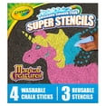 thumbnail image 1 of Juego de plantillas Crayola Super Stencils Magical Creatures 3ct 4+, 1 of 7