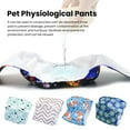 Desheus Male Dog Diaper Lightweight Dog Wraps Cartoon Print Fastener Tape Washable Dog Diaper
