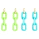 thumbnail image 1 of pares de aretes colgantes de resina ovalada de varios colores, aretes colgantes de cadena, regalos para mujeres y niñas, aproximadamente 8,2 cm de largo, 1 of 5