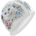 thumbnail image 1 of FYBTO Casquette de Natation Fleurs de Chat Adulte FYBTO Polyester, 1 of 4