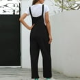 thumbnail image 5 of SDNall Jumpsuits for Women Casual Fashion Retro Overalls Rompers Cotton Suspender Solid Jumpsuit Pants Womens Romper Sizes:S-2XL, 5 of 9