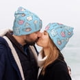 thumbnail image 5 of Lsque Funny Cute Teeth Pattern Knitted Beanie, Unisex Winter Hat, Knit Hat Winter Beanies Thick Fisherman Beanies Cuffed Plain Skull Caps, 5 of 6