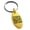 Gold, variant on Stainless Steel Letter N Initial Floral Box Monogram Engraved Small Oval Charm Keychain Keyring