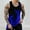 Blue, variant on WAVSUF Summer Sports Tank Tops for Mens Quick Dry Vest Muscle Gym Undershirts Tank Fashionable Solid Color Round Neck Sleeveles Pullover Coffee Size S