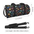 thumbnail image 2 of Fotbe Vintage Records Bolsa Deportiva de Lona Plegable con Estampado, Bolsa de Gimnasio con Bolsillo Seco/Húmedo, Bolsa de Viaje Ultraligera de Gran Capacidad, 2 of 6