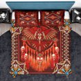 thumbnail image 1 of Red Mandala Thunderbird Native American Juego de cama nativo americano Lt10, 1 of 5