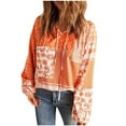thumbnail image 2 of HongQid Women's Casual Floral Print V Neck Top Loose Boho Long Sleeve Beach Shirts Blouses, 2 of 8