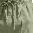 thumbnail image 6 of Mifsaly Wide Leg Linen Pants Men Drawstring Elastic Waist Summer Casual Pant Lightweight Breathable Travel Vacation Office Trousers with Pockets 2026 S, 6 of 6