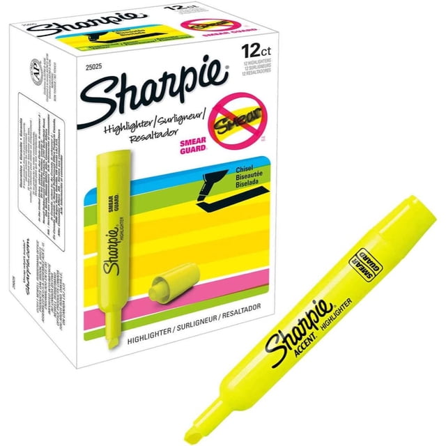 Resaltador Sharpie Tank Caja Con 12 Piezas Sharpie Unisex