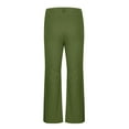 thumbnail image 6 of CHEEREAM Flared Pants Men Vintage Bell Bottom Pants 60s 70s Disco Outfits Stretch Slim Fitted Hippie Party Trousers with Pockets Army Green 2XL, 6 of 7