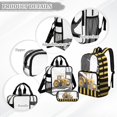 thumbnail image 3 of Kuiaobaty Truck Stripe Print Clear Backpack and Lunch Bag Set for Boys Lightweight Clear Bookbag with Pencil Case Sturdy Transparent Backpack Lunch Box for School Stadium, 3 of 5