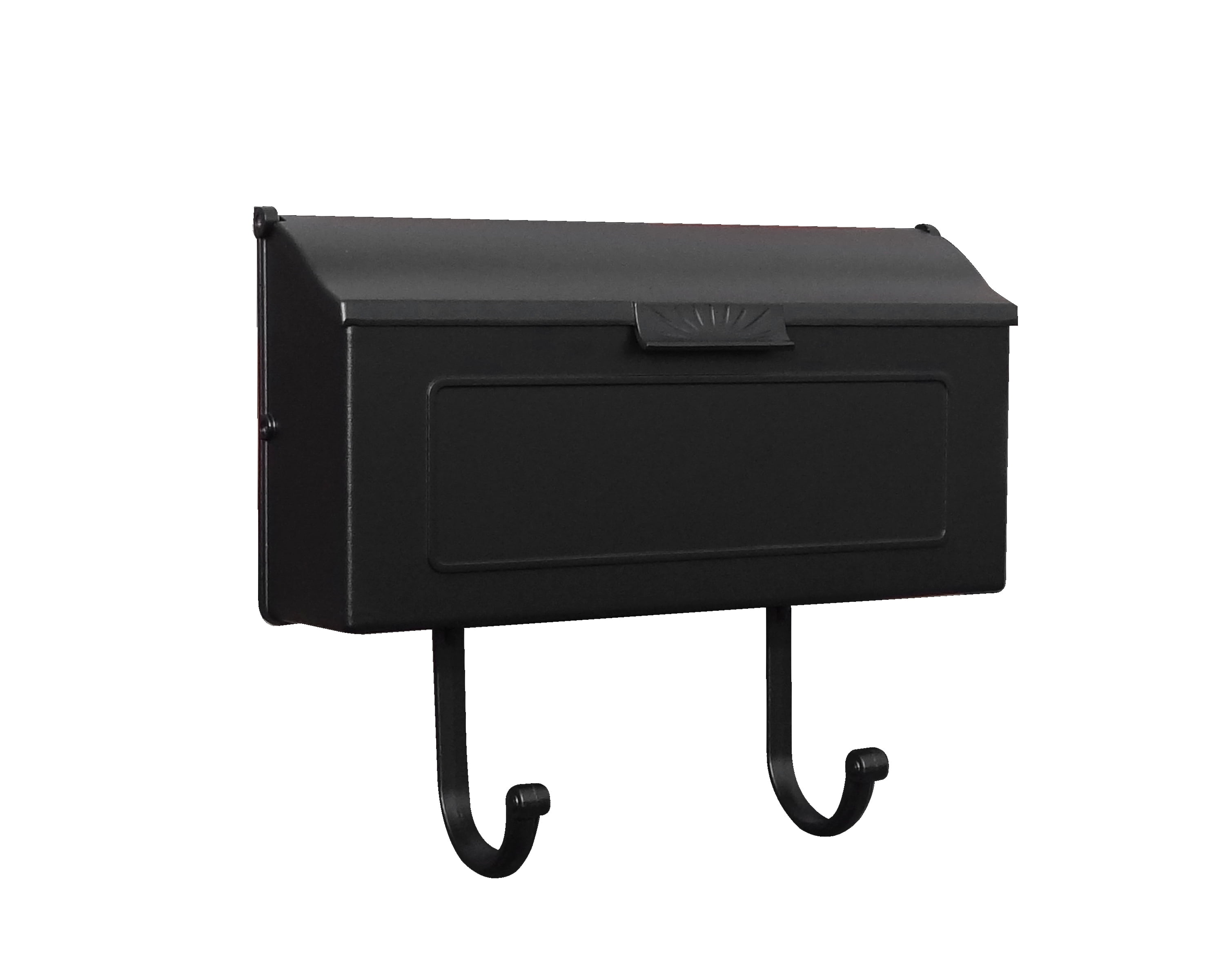 SHH1006BLK Horizon Horizontal Mailbox Decorative Aluminum Wall Mount