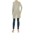 thumbnail image 5 of Women's Classic Long Sleeve Cardigan with Side Pockets for Everyday Wear, 5 of 6
