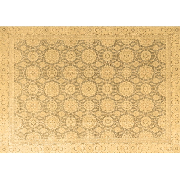 Ahgly Company Indoor Rectangle Abstract Brown Modern Area Rugs, 8' x 10'