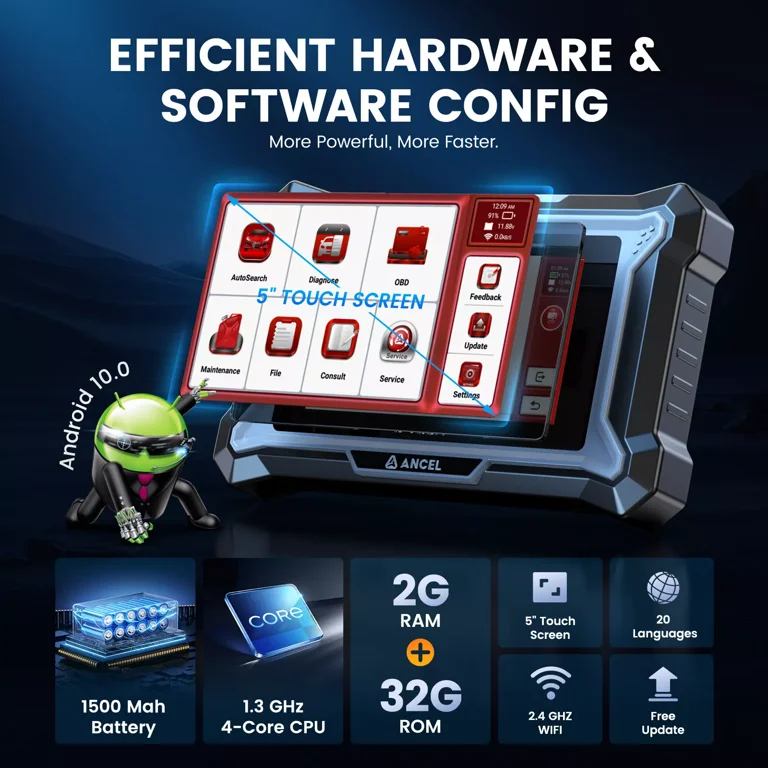 ANCEL DS200 OBD2 Scanner All System Diagnostic Tool for ABS SRS