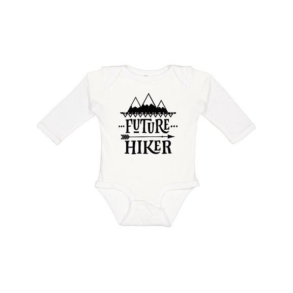 Inktastic Future Hiker Kids Hiking Boys or Girls Long Sleeve Baby Bodysuit