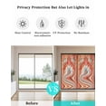 thumbnail image 4 of Window Privacy Film, Orangered Southwest UV Sun Blocking Window Tint Film Heat Control One Way Blackout Window Film, Boho Vintage Modern Ethnic Art Non Adhesive Static Cling Sticker 35.4x78.7 In, 4 of 7