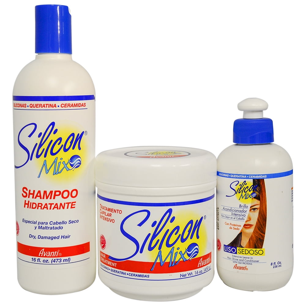 Silicon Mix Shampoo Treatment And Leave In Conditioner Trio Set