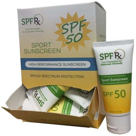 SPF 50 Sport Lotion - Water Resistant Sunscreen - Broad Spectrum UVA & UVB Protection (1 oz- 12