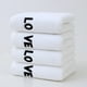 thumbnail image 1 of Juego de 4 toallas de baño de algodón absorbente, gruesas y suaves, de secado rápido y muy absorbentes para una sensación suave, ideales para baños de invitados, baños principales y uso, 1 of 7