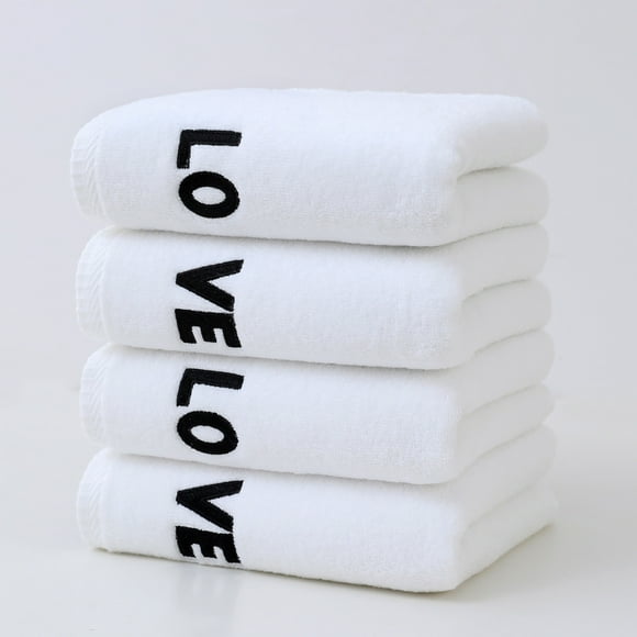 Bath Towels Set For Bathroom Thick Soft Absorbent Towel Set Of 4 Household Wash Face Gift Towel