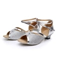 thumbnail image 5 of Zecgelong Girls Dress Shoes Mary Jane Low Shoes Ballerinas Children Princess Shoes Wedding Shoes Flat Baby Evening Shoes Party School Shoes Sandals For Girls Size 12.5 Silver, 5 of 5