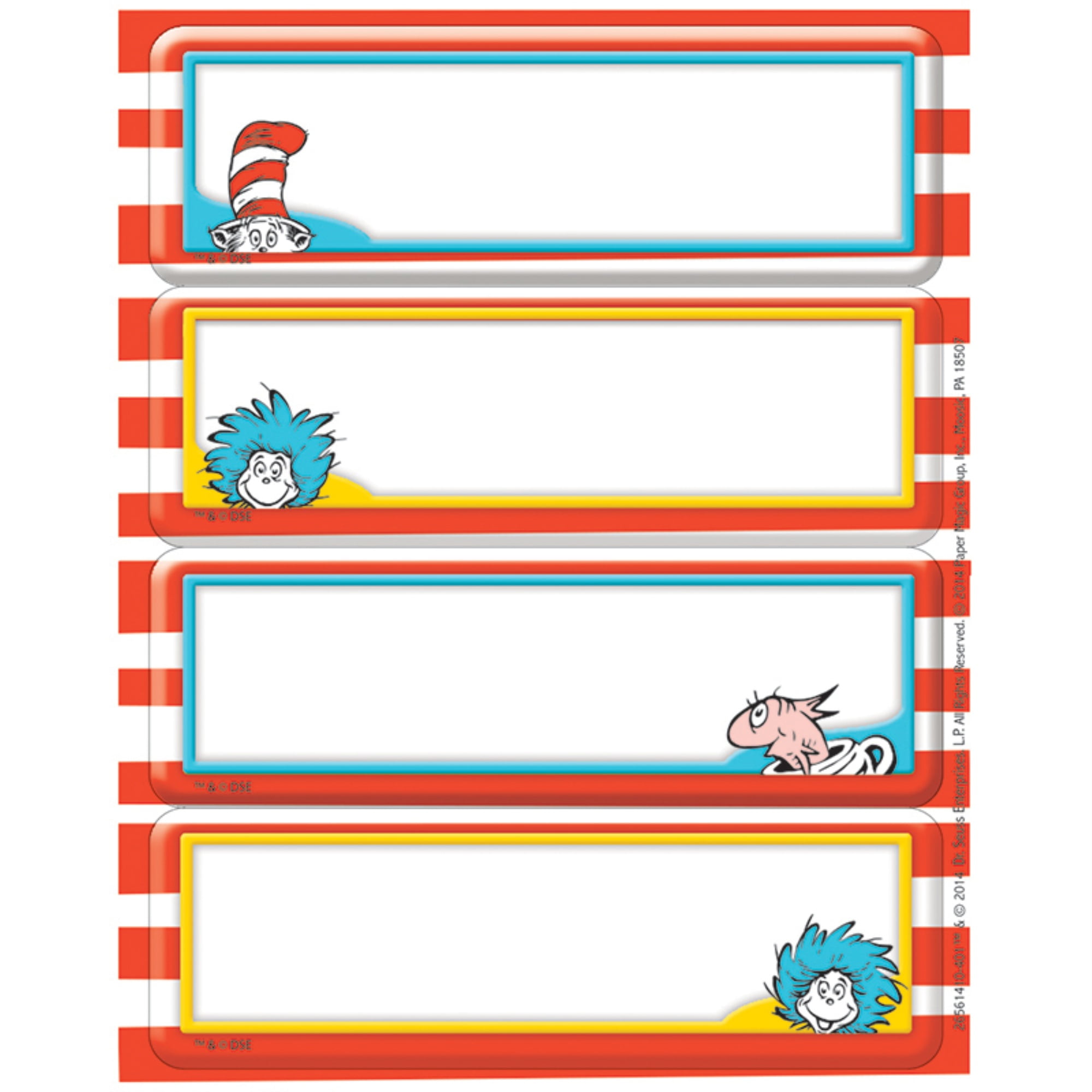Dr. Seuss Label Stickers by Eureka - Walmart.com