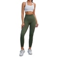 thumbnail image 2 of INSPIRE CHIC Women's High Waisted Leggings Tummy Control Cycling Running Workout Pants L Green, 2 of 5