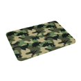 thumbnail image 2 of Xecao Camouflage Dinosaur print Flannel Mat: Non-slip, 16x24in. Ideal for kitchen, bedroom, bath & living room., 2 of 9