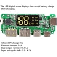 thumbnail image 4 of Placa de Cargador de Batería de Litio de 3 Piezas LED Dual USB 5V 2.4A Tipo-C USB Banco de Energía Móvil 18650 Módulo de Carga Circuito, 4 of 5