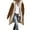 咖啡色-L, variant on Womens Winter Long Coats Reversible Fleece Long Puffer Shearling Fleece Down s Long Sleeve Parka Oversiz with