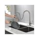 thumbnail image 2 of SINLOOG Single Handle High Arc Pull Out Kitchen Faucet,Single Level Stainless Steel Kitchen Sink Faucets with Pull Down Sprayer, 2 of 4