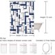 thumbnail image 4 of Navy and White Cortina de ducha azul Stall, cortinas azules y blancas, cortina de ducha moderna para duchas y bañeras de baño, 72 x 72 pulgadas de largo, ganchos incluidos, 4 of 5