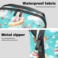 thumbnail image 4 of Ice Cream Waterproof Oxford Fabric Charger Case with Charger Pouch, Cable Organizer, and Cord & Cable Organizer- Digital Travel Bag- 5.9x9.44x3.14 in, 4 of 6