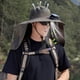 thumbnail image 4 of Gorra con Ventilador Solar Recargable, Protección Solar para El Cuello, Ala Ancha, Ideal para Pesca, Montañismo y Actividades Al Aire Libre | Verde Militar, Nailon y Elastano, 50-60 Cm | Impermeable,, 4 of 7