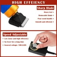 thumbnail image 3 of Carpet Trimmer with Shearing Guide Speed Adjustable Electric Rug Trimmer with 2 Guide Combs Low Noise Vibration for Tufting Carpet Rug, 3 of 8