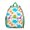 Green-95, variant on Floral Dinosaur Student Backpack – Watercolor Baby Dino in Garden Print with Artistic Jungle Scene and Roaring Forest Elements