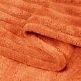 thumbnail image 5 of BEDELITE Fleece Blanket Orange Throw Blanket for Couch - 3D Ribbed Jacquard Cozy, Fuzzy, Fluffy, Plush Throw Blankets for Bed, Sofa 50x60 inches, 5 of 8