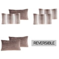 thumbnail image 3 of Somerset Home Set of Two 11x19 Plush Lumbar Pillows and Covers (Sandy Gray), 3 of 7