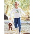 thumbnail image 2 of Dino And Text Long Sleeve Toddler -Image by Shutterstock,  3 Toddler, 2 of 4
