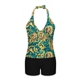 thumbnail image 3 of Swim Top for Women Plus Size with Built-In Bralette, Adjustable Strappy Back and Solid Color Design for Beach or Pool, 3 of 7