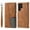 Brown, variant on Splicing Wallet Case for Samsung Galaxy S22 Ultra,Wrist Strap Card Slots PU Leather Wallet Protection Case Magnetic Closure Stand Flip Case Cover for Samsung Galaxy S22 Ultra,Brown