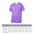 thumbnail image 6 of LAOLIUSN Men’s All Over Print Scale Pattern T-Shirt, Mermaid Dragon Scales Graphic Tee, Short Sleeve Crewneck,Sizes S-4XL, 6 of 7