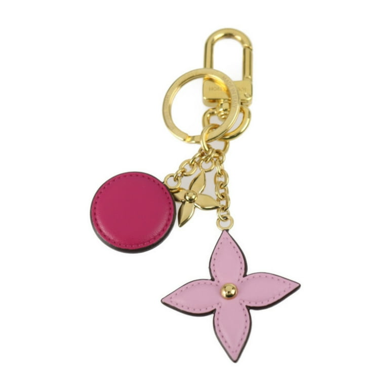Pre-owned Louis Vuitton Leather Bag Charm In Pink