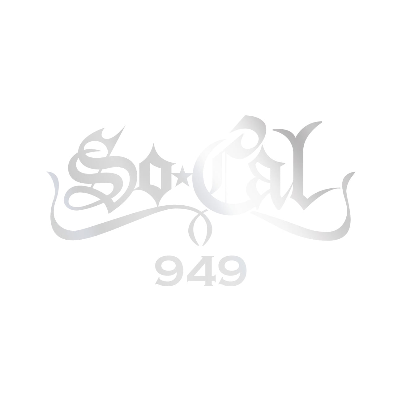 So Cal 949 Sticker Decal Die Cut Self Adhesive Vinyl Weatherproof Made in USA Many Color