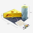 thumbnail image 3 of GROWTH TANK Cat Tunnel Scratcher Pad Cat Scratching Board Interactive Toy Foldable Play Tent, 3 of 9